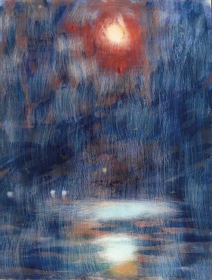 Christian Rohlfs Blauer Mond ueber dem Lago Maggiore Wandbild
