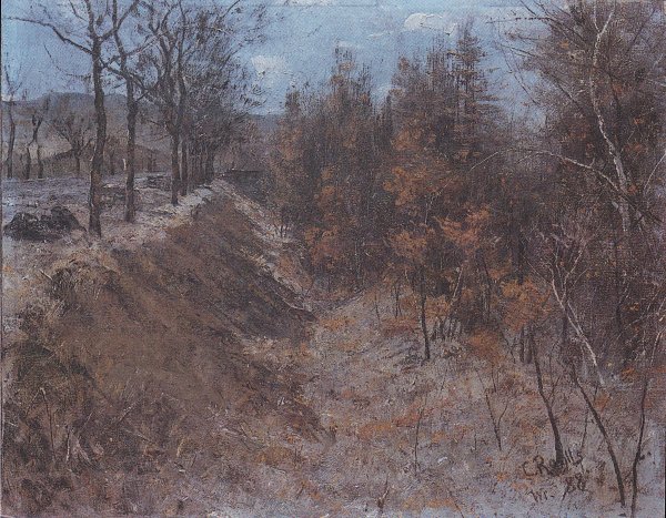 Christian Rohlfs Der Wilde Graben neben der Chausee Wandbild