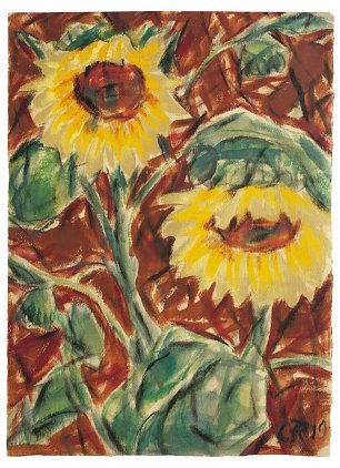 Christian Rohlfs Sonnenblumen1 Wandbild