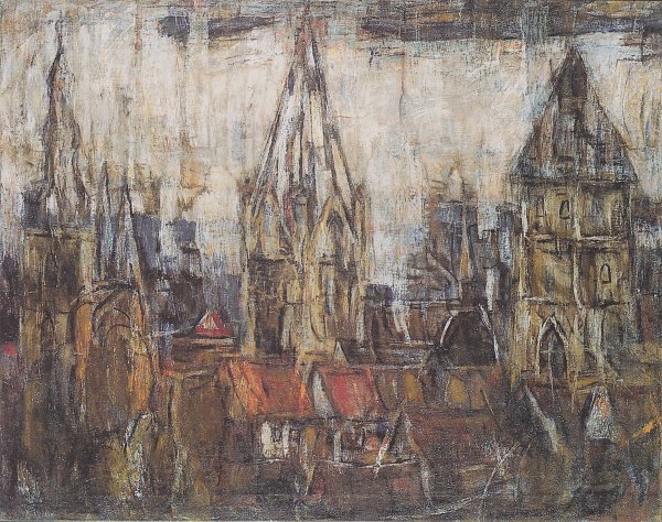 Christian Rohlfs Tuerme von Soest Wandbild