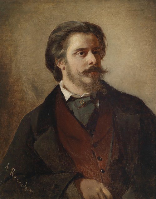 Anton Romako Bildnis des Malers Berthold Winder Wandbild