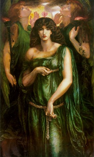 Dante Gabriel Rossetti Astarte Syriaca Wandbild