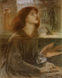 Dante Gabriel Rossetti Beata Beatrix Pastel Wandbild