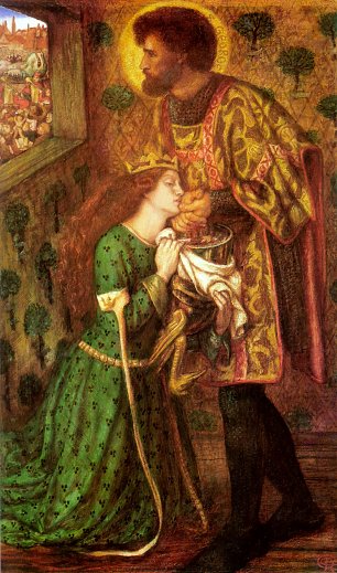 Dante Gabriel Rossetti Saint George and the Princess Sabra Wandbild