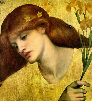 Dante Gabriel Rossetti Sancta Lilias Wandbild