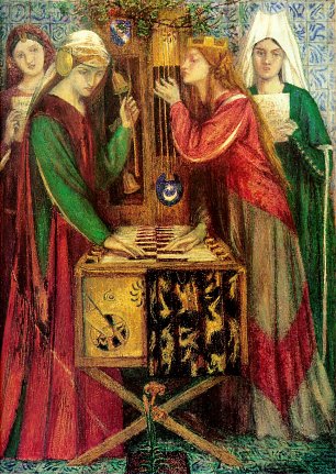 Dante Gabriel Rossetti The Blue Closet Wandbild