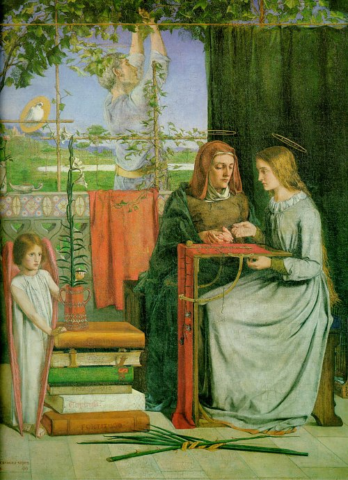 Dante Gabriel Rossetti The Childhood of Mary Virgin Wandbild