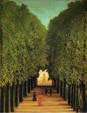 Henri Rousseau Alleyway in the park of saint cloud Wandbild