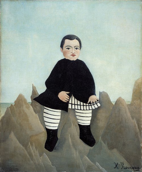 Henri Rousseau Boy on the Rocks Wandbild