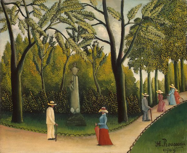 Henri Rousseau Das Chopin Denkmal im Jardin du Luxembourg Wandbild