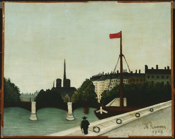 Henri Rousseau Notre Dame Wandbild