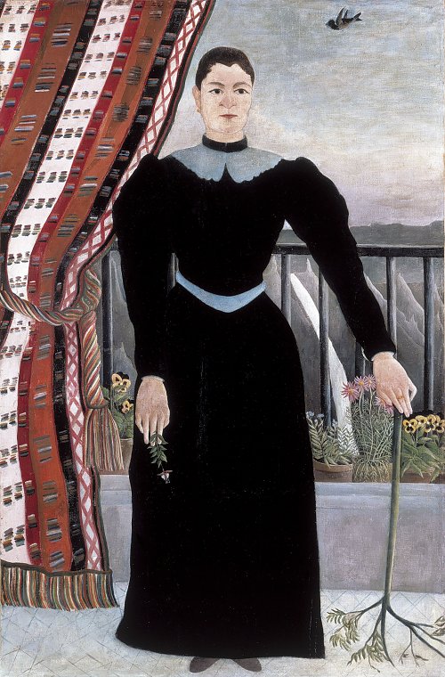 Henri Rousseau Portraet einer Frau Wandbild