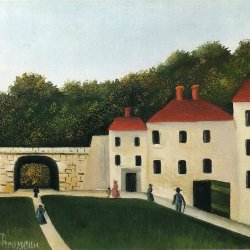 Henri-Rousseau-Promeneurs-dans-un-Parc