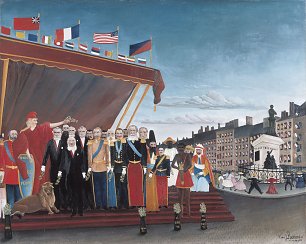 Henri Rousseau The Representatives of Foreign Powers Coming to Greet the Republic as a Sign of Peace Wandbild