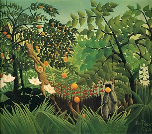 Henri Rousseau exotic landscape Wandbild