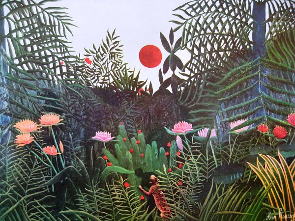 Henri Rousseau jungle Wandbild