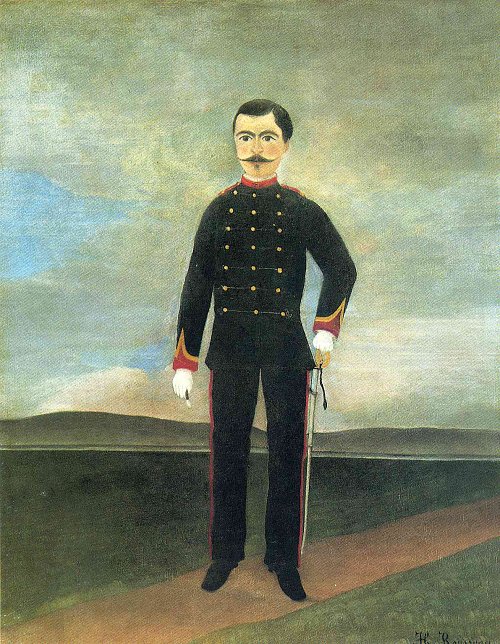 Henri Rousseau marshal des logis frumence biche of the 35th artillery Wandbild
