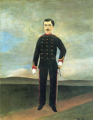 Henri Rousseau marshal des logis frumence biche of the 35th artillery Wandbild