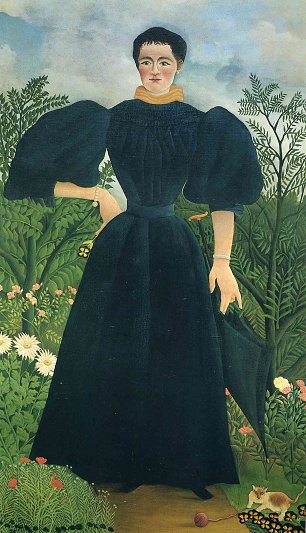 Henri Rousseau portrait of a woman Wandbild