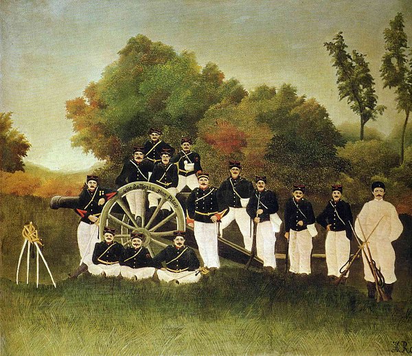 Henri Rousseau the artillerymen Wandbild
