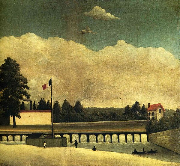 Henri Rousseau the dam Wandbild