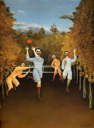 Henri Rousseau the football players Wandbild