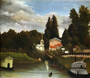 Henri Rousseau the mill at alfor Wandbild