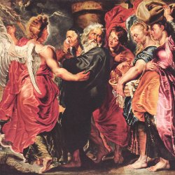 Rubens-Lot-verlaesst-mit-seiner-Familie-Sodom