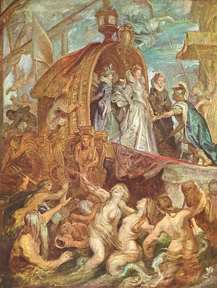 Rubens Medici Zyklus Ankunft in Marseille Skizze Wandbild