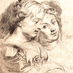 Rubens-Zwei-junge-Frauen-mit-Hund