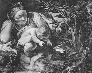 Philipp Otto Runge Mutter und Kind an der Quelle Wandbild
