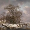 Andreas-Schelfhout-Figures-in-a-Winter-Landscape