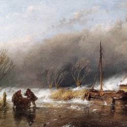 Andreas-Schelfhout-Storm-on-ice