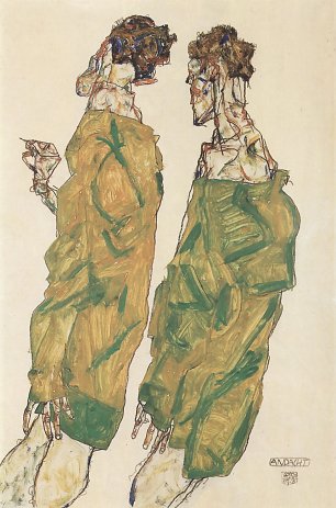 Egon Schiele Andacht Wandbild