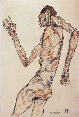 Egon Schiele Der Taenzer Wandbild