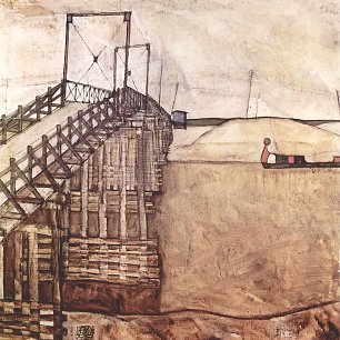 Egon Schiele Die Bruecke Wandbild