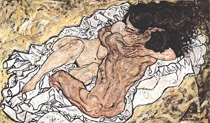 Egon Schiele Die Umarmung Die Liebenden Wandbild