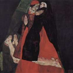 Egon-Schiele-Kardinal-und-Nonne