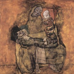 Egon-Schiele-Mutter-mit-zwei-Kindern