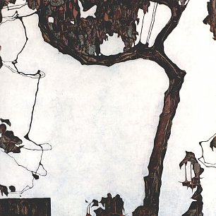 Egon Schiele Pflaumenbaum Wandbild