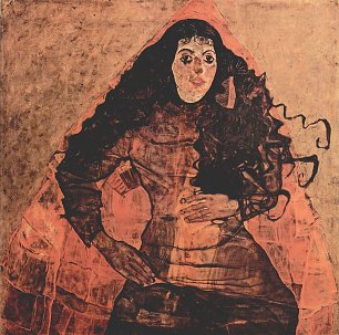 Egon Schiele Portraet der Trude Engel Wandbild