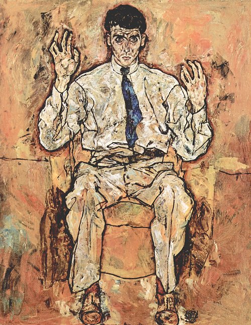 Egon Schiele Portraet des Albert Paris von Guetersloh Wandbild