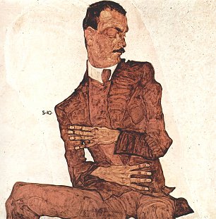 Egon Schiele Portraet des Arthur Roessler Wandbild