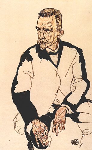 Egon Schiele Portraet des Heinrich Benesch Wandbild