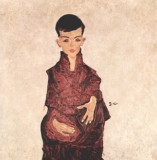 Egon Schiele Portraet des Herbert Rainer Wandbild