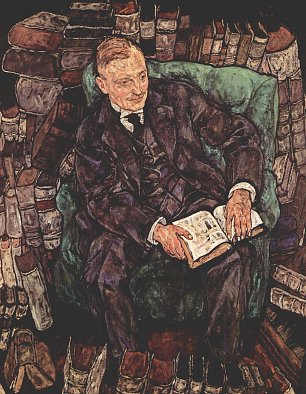 Egon Schiele Portraet des Hugo Koller Wandbild
