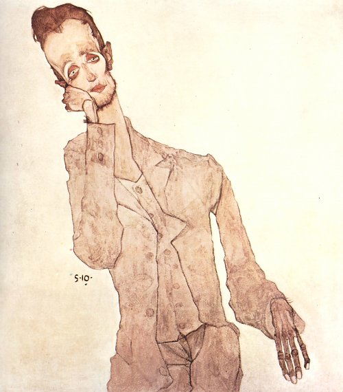 Egon Schiele Portraet des Karl Zakovsek Wandbild