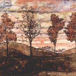 Egon-Schiele-Vier-Baeume