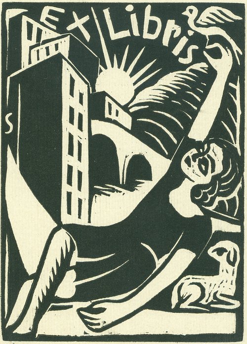 Georg Schimpf Exlibris Wandbild