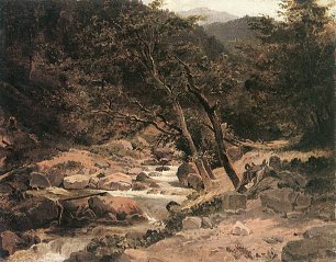 Carl Schuch Gebirgsbach Wandbild